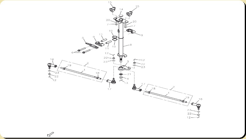 Lenkung, Adly ATV Conquest 600 4x4